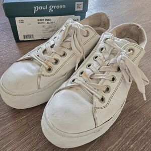Paul Green Bixby Platform White Sneaker (Retail $378)